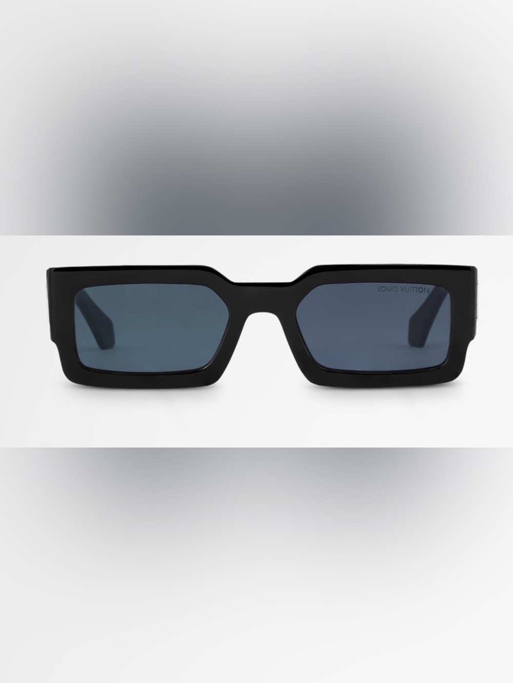 Louis Vuitton Black Clash Low Square Sunglasses with Silver LV Emblem - Picture 2 of 16